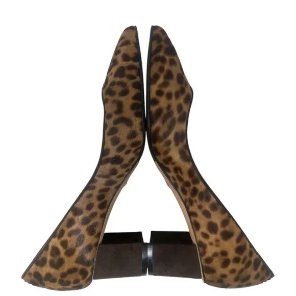 New Sarah Flint Perfect Emma Chocolate Leopard Haircalf Pointed Toe 50mm Pumps 8 - Picture 10 of 15